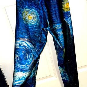 BlackMilk Van Gough Starry Night Leggings